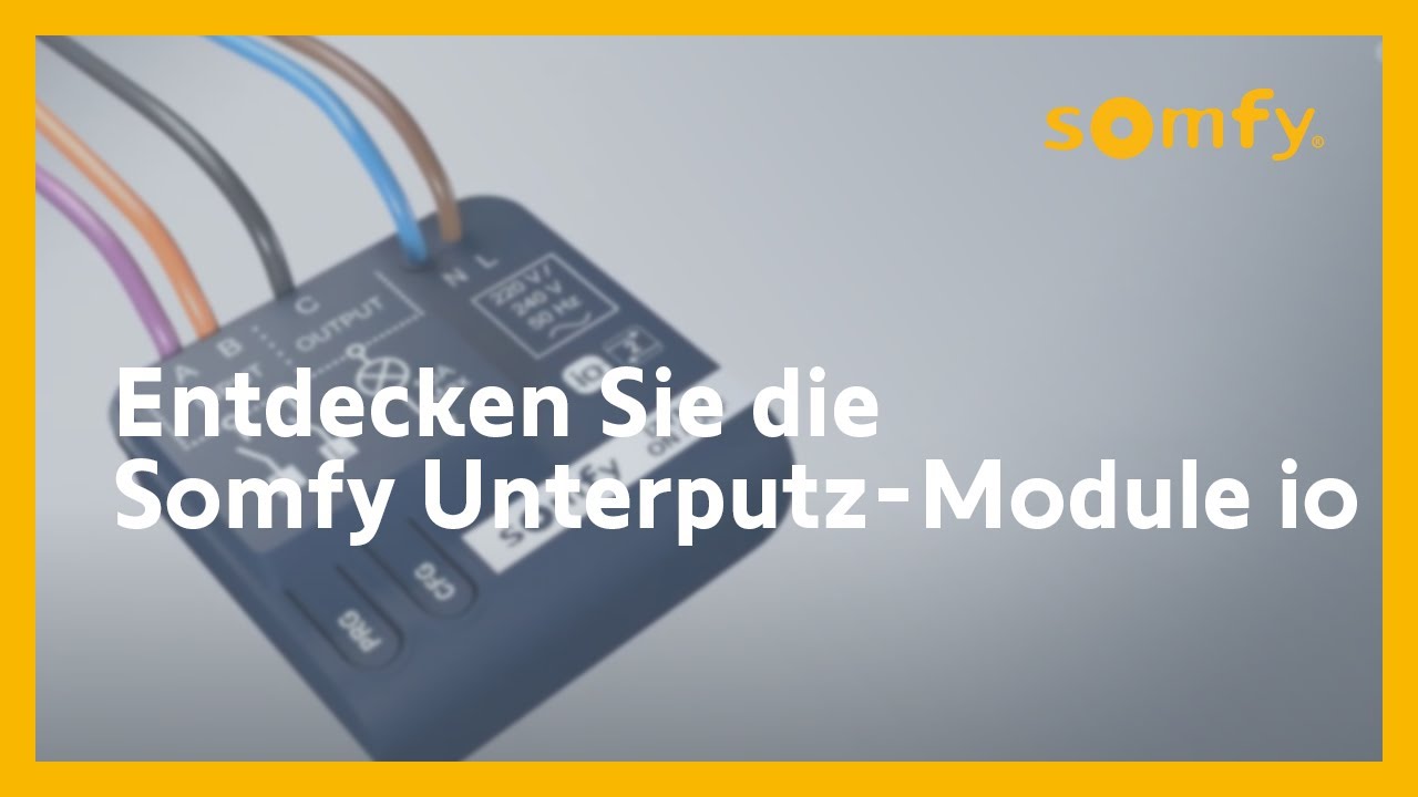 Somfy Unterputz-Module io