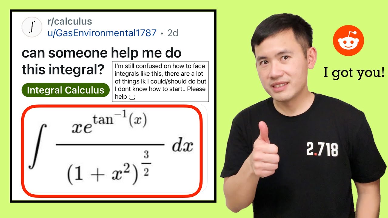 Can someone help me do this integral? Reddit r/calculus