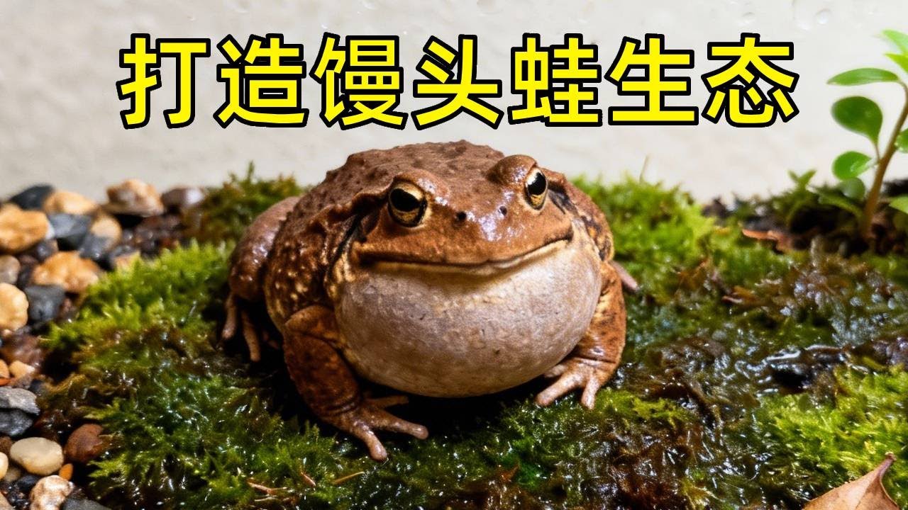 谁懂啊！沉浸式养馒头蛙，这圆滚滚的小家伙也太好 rua 了！【天野侠】