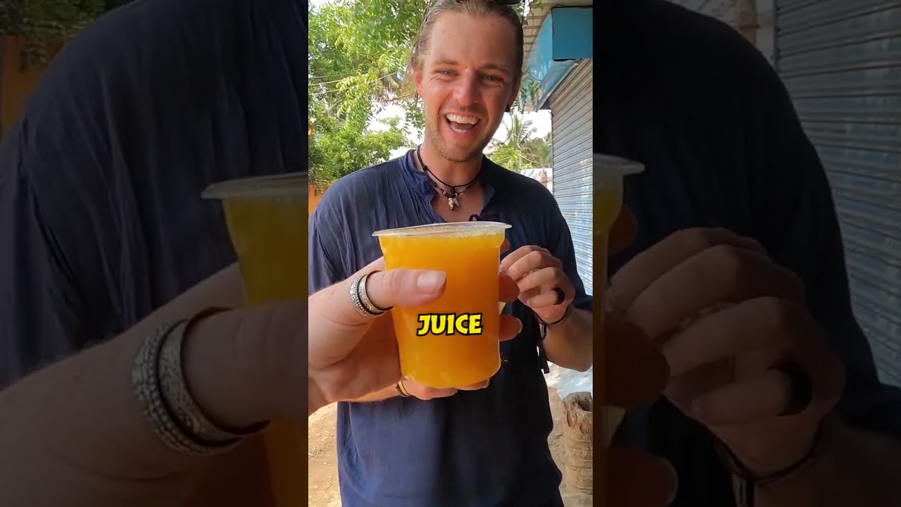 Freshly Squeezed Orange Juice in the Indian Countryside