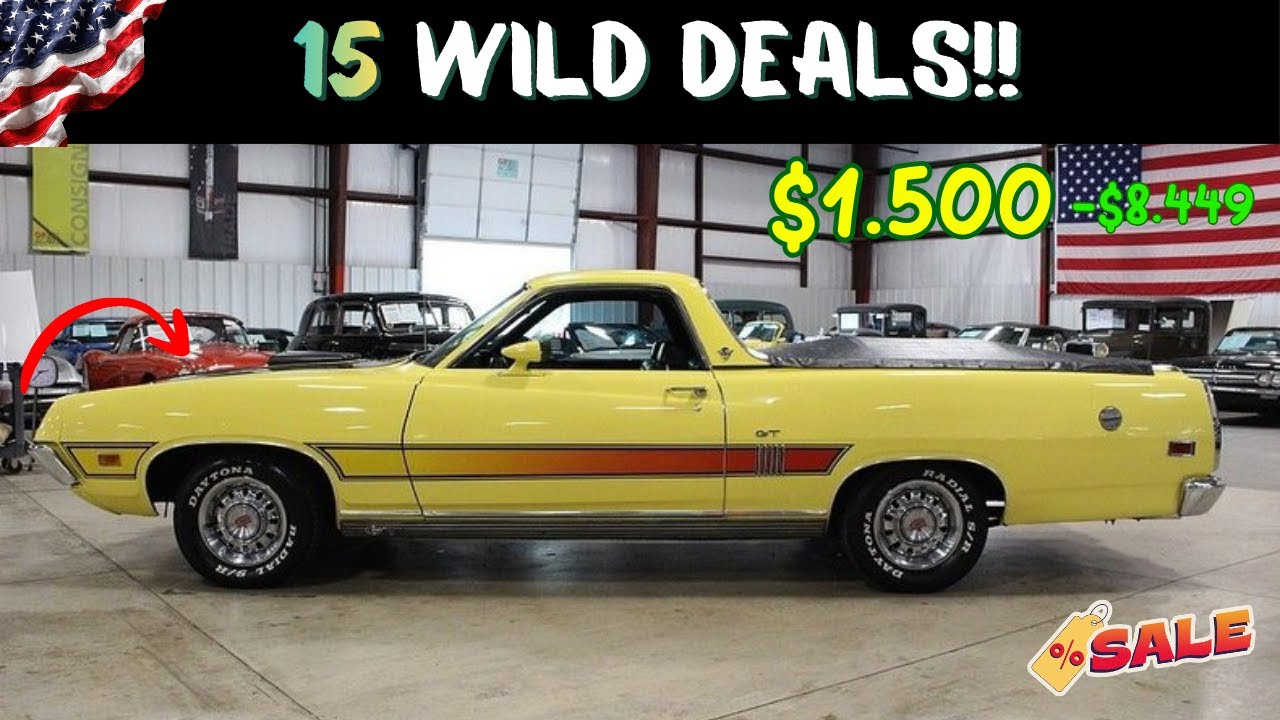 15 Classic Cars for Sale on Marketplace for $1,500 - $8,449!