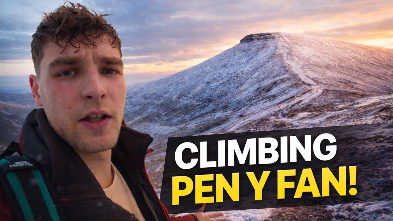 Climbing the highest mountain in South Wales, UK