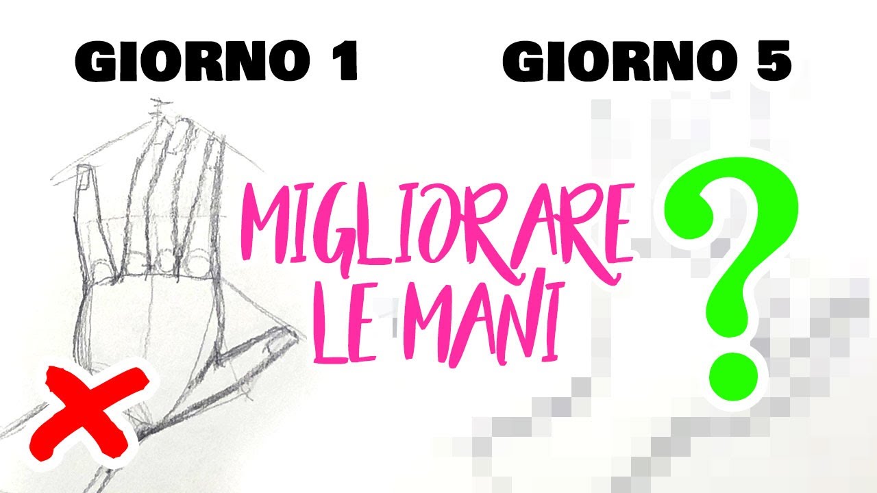 Come disegnare manga - LE MANI, provo per 5 GIORNI
