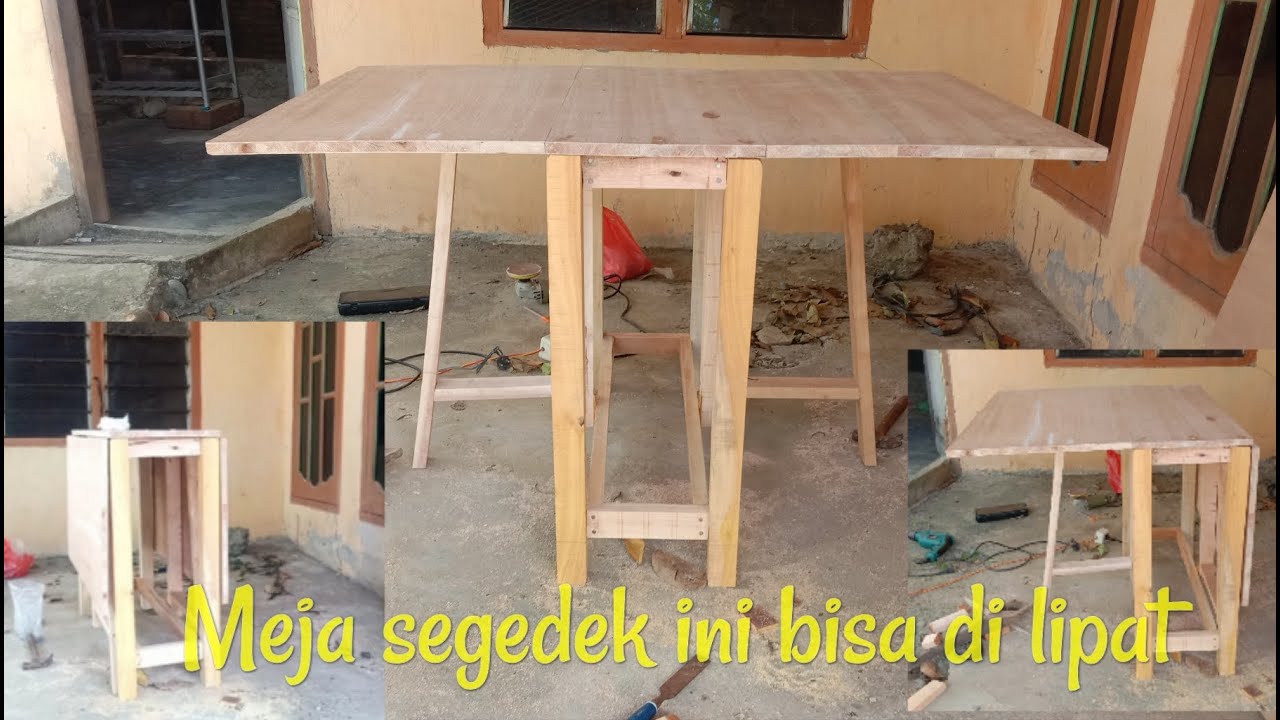Cara membuat meja makan lipat