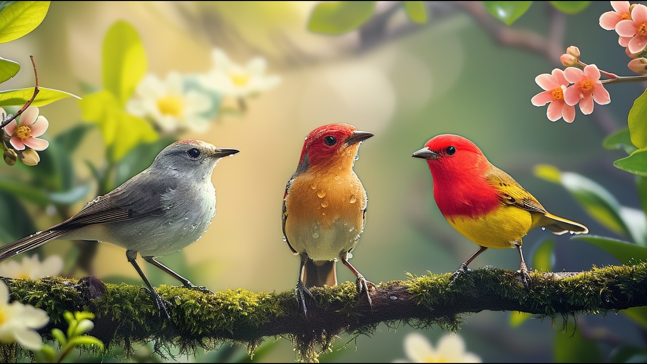 Relaxing Piano & Bird Sounds | Peaceful Nature Sounds for Stress Relief