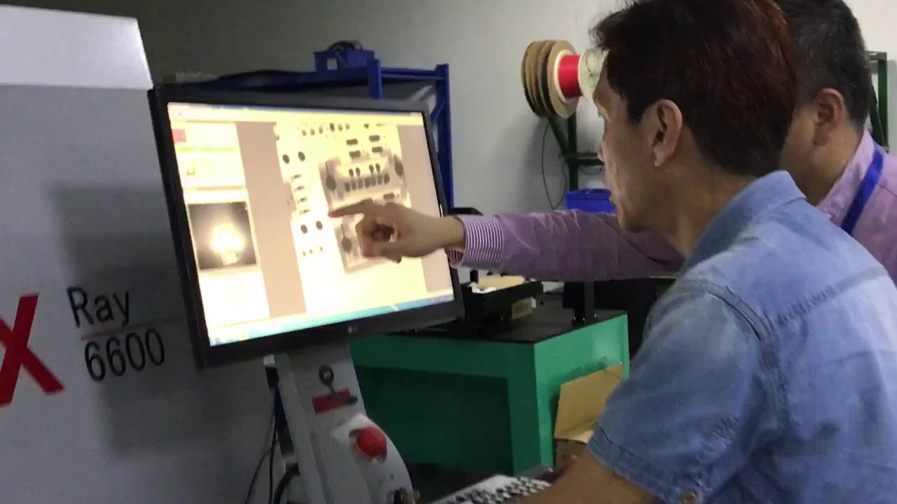 X Ray inspection Machine X-6600 Training for PCB BGA Voids Solder Joint X-Ray Scan