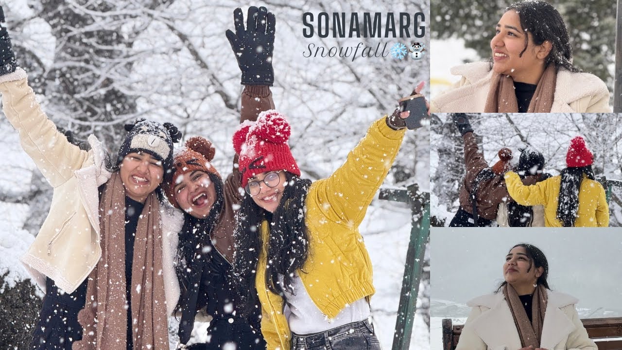 Heavy snowfall in sonamarg, kashmir ❄️⛄️|| snowfall ehni hogi ke sanu vapas aana pya 😱#kashmir #-19 