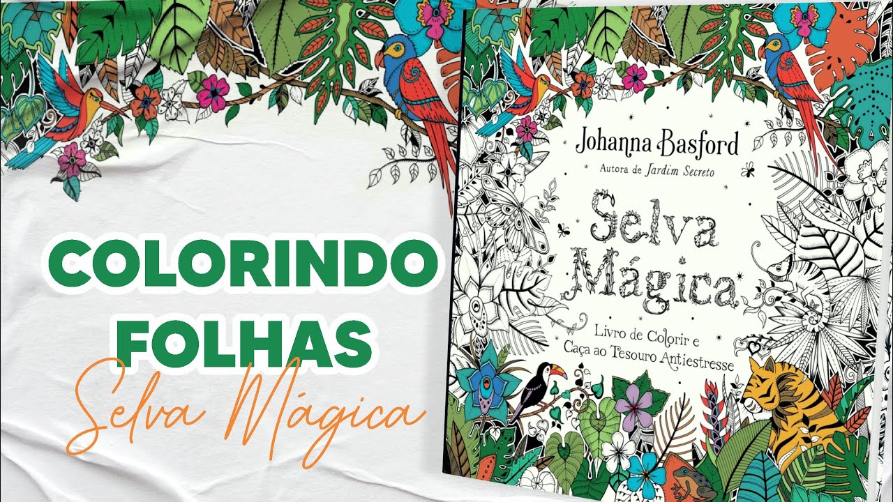 Colorindo Selva Mágica - FOLHAS