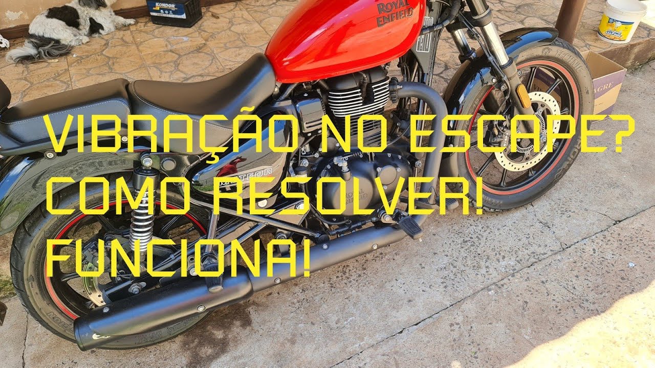 Vibração no escapamento Meteor 350 Hunter, o que é e como resolver! Video completo  - Resolvido