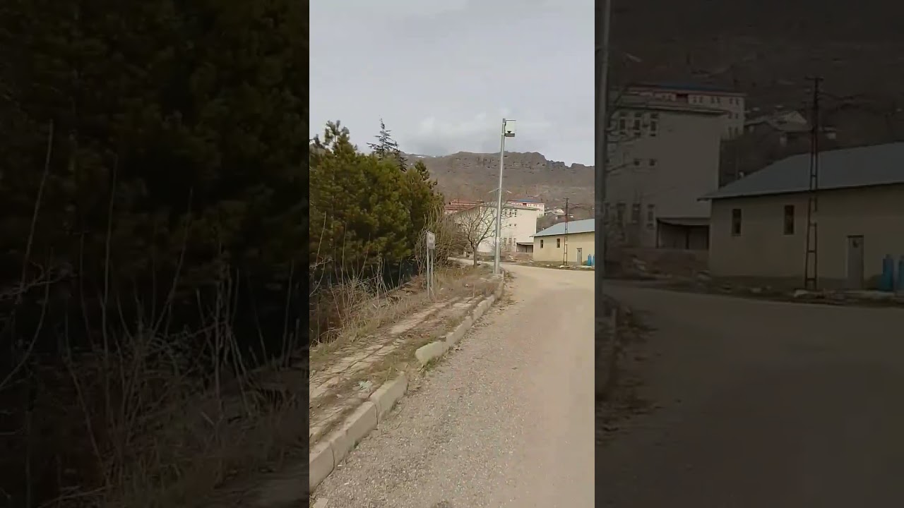 MAZGİRT ŞEHİR MERKEZİ VE KALESİNİN UZAKTAN G&Ouml;R&Uuml;N&Uuml;Ş&Uuml;...TUNCELİ