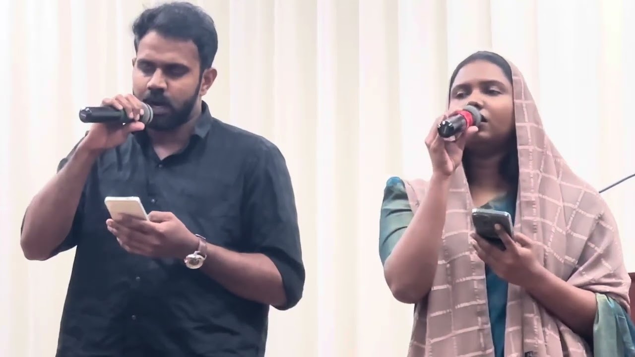 A couple’s song by Bro. Vijin and Sis. Jesna at the BCA Youth Special Meeting.