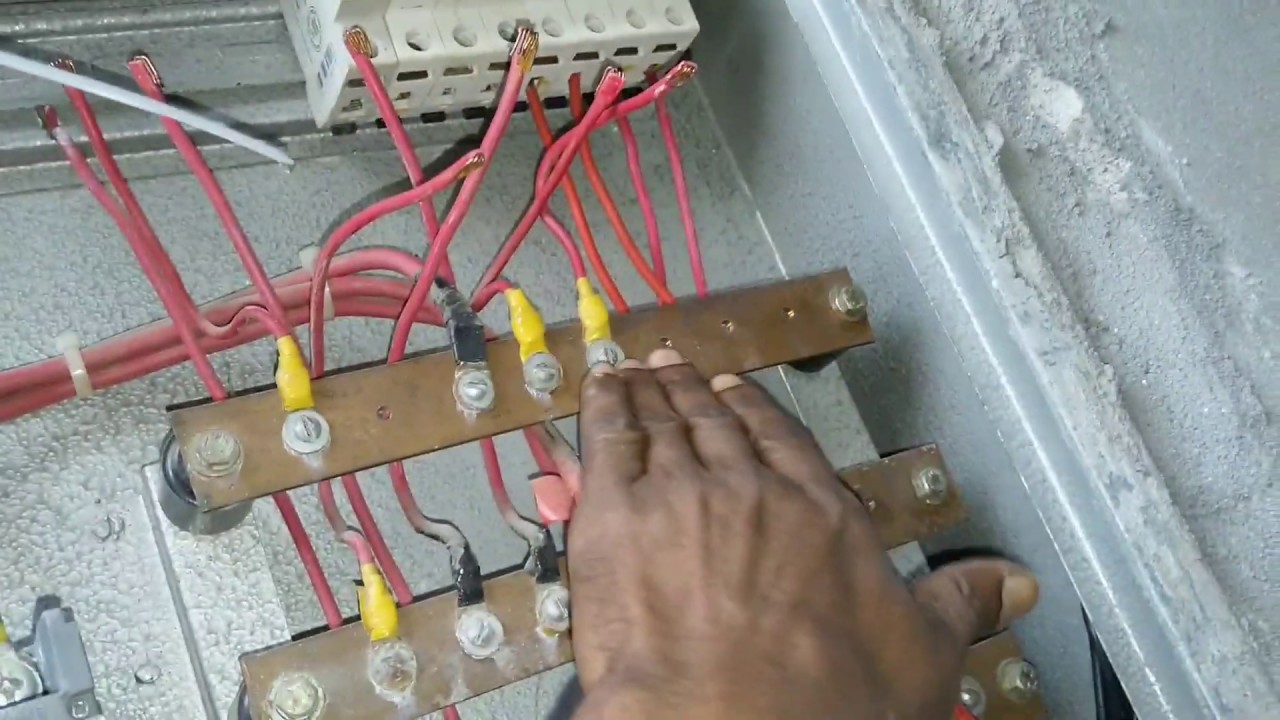 3 phase DB board wiring