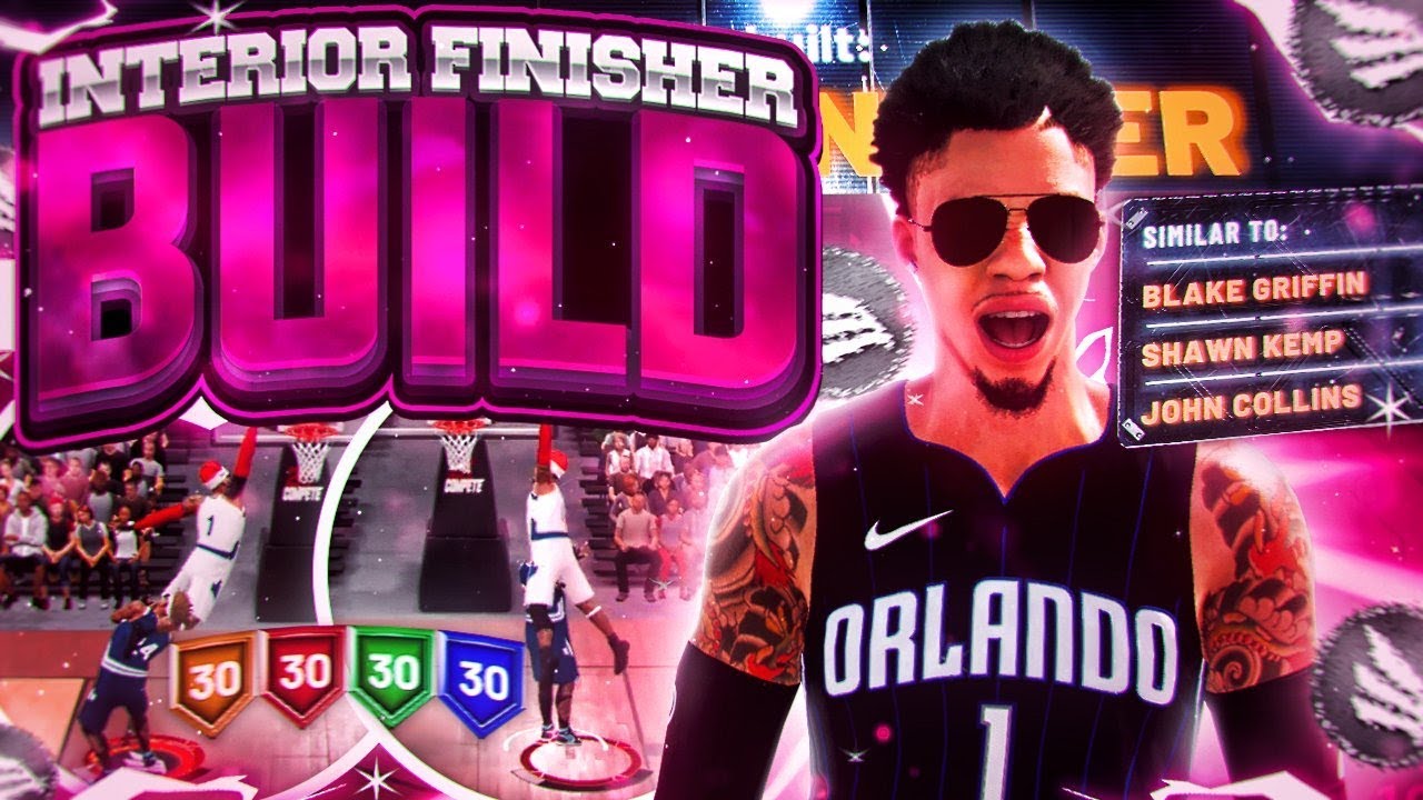 BEST INTERIOR FINISHER BUILD NBA 2K20! BEST POWER FORWARD BUILD! 99 CONTACT DUNK! RARE DEMIGOD BUILD