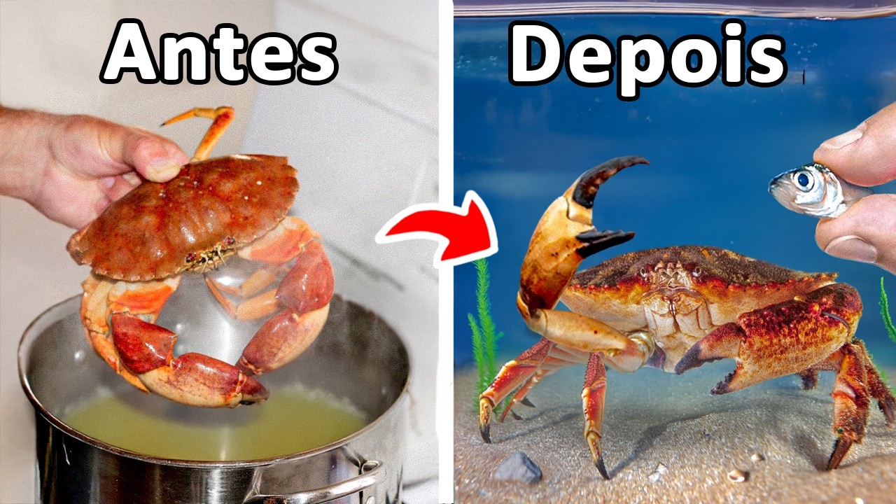 Criei um Caranguejo de Supermercado Como Meu Animal de Estimação