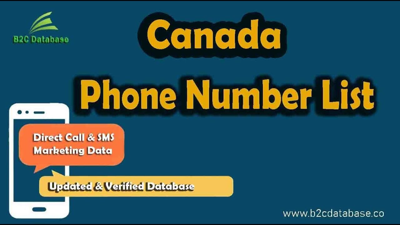 Canada Phone Number List
