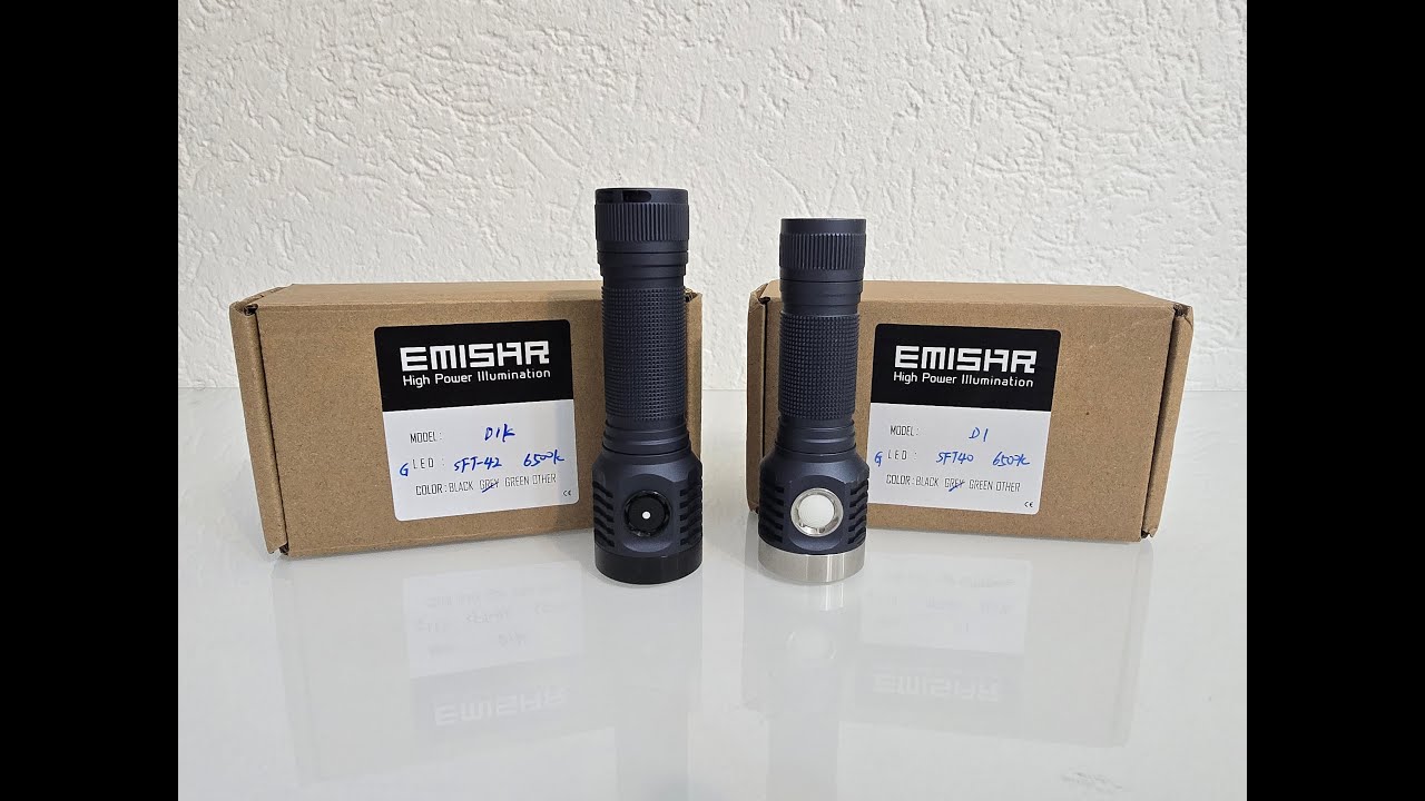 Emisar D1K SFT42 6500K turbo vs Emisar D1 SFT40 6500k turbo