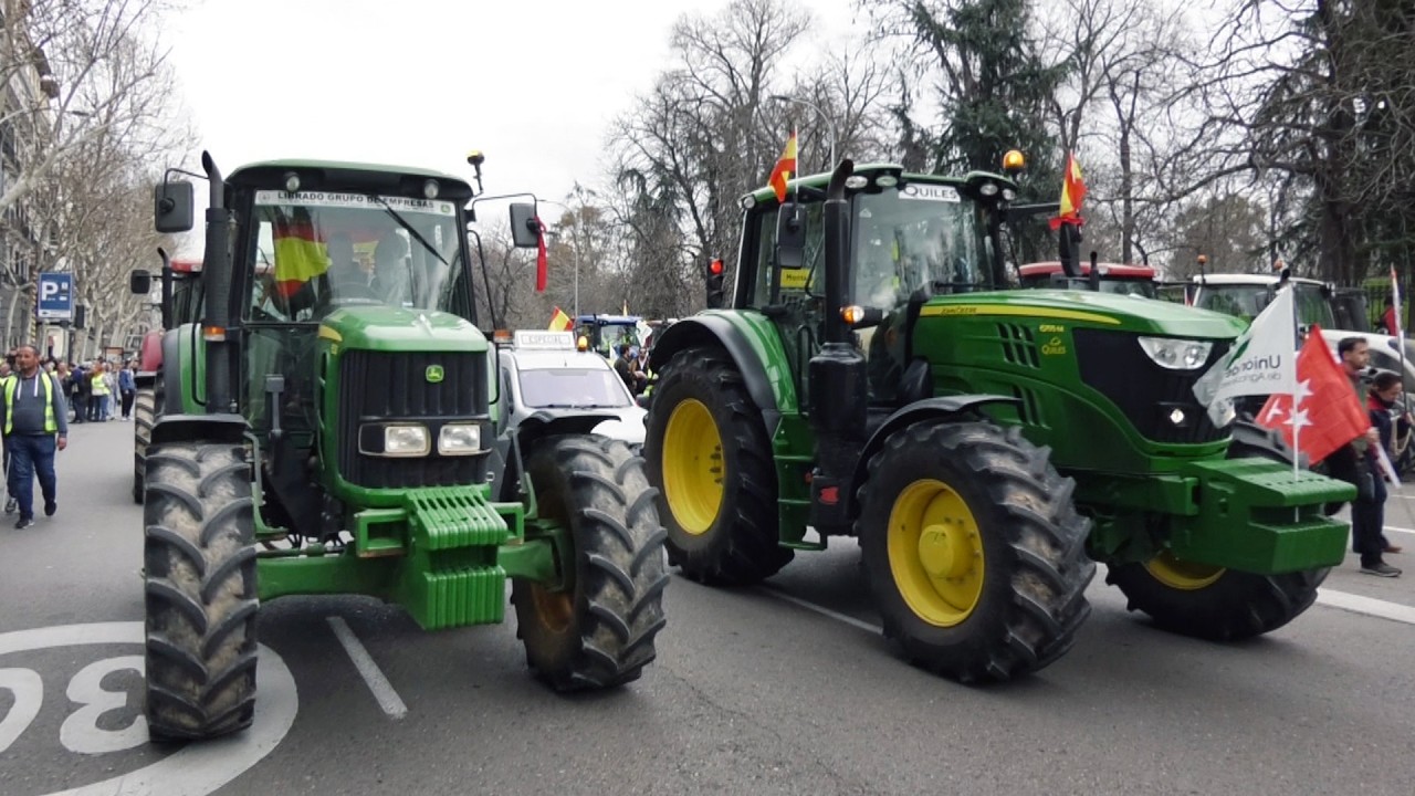 Madrid se prepara para la gran tractorada que paralizará el centro este miércoles