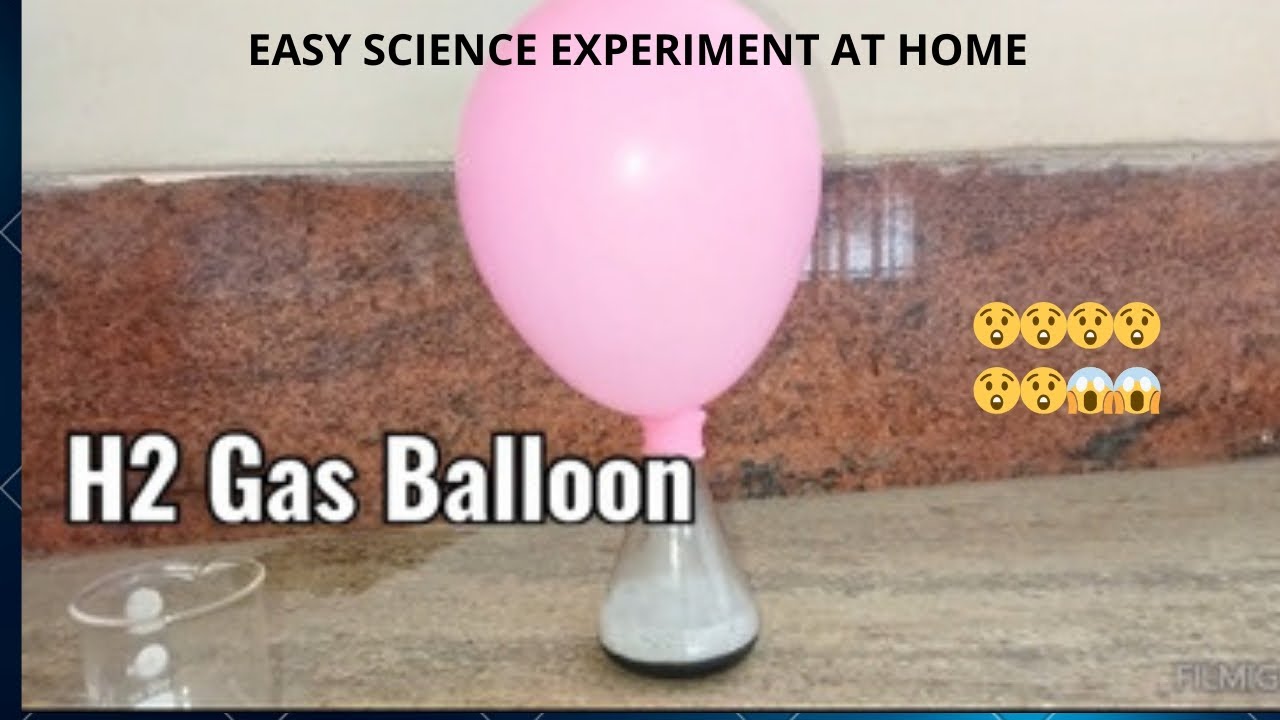 How to Make a H2 Gas Balloon// Easy Science Experiments at home//Science Experiment/ H2 Gas Balloon