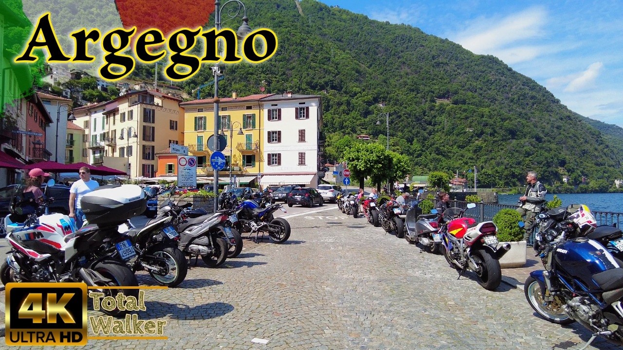 Argegno, Lake Como, Italy 4K: A Breathtaking Lakeside Walk Through a Captivating Medieval Village