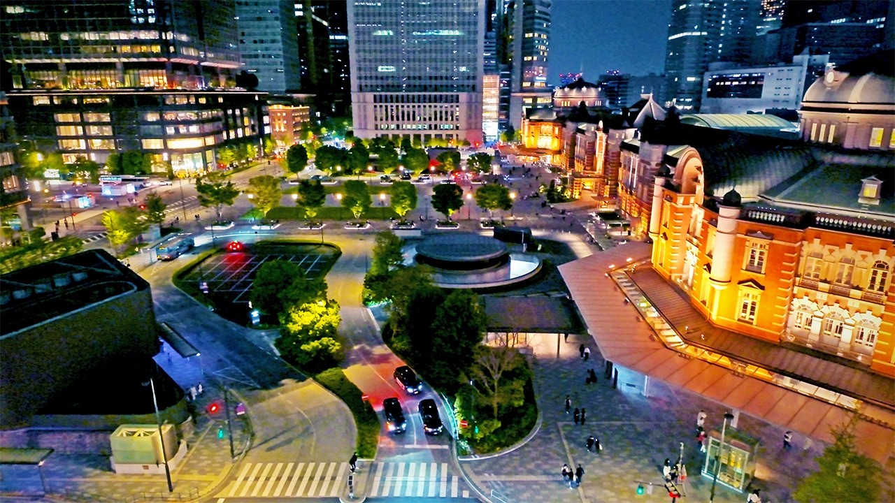 銀座～東京駅 / 2 hr 45 min - Night walk from Ginza to Tokyo Sta. in Tokyo, Japan, Ambient (April 20, 2025)