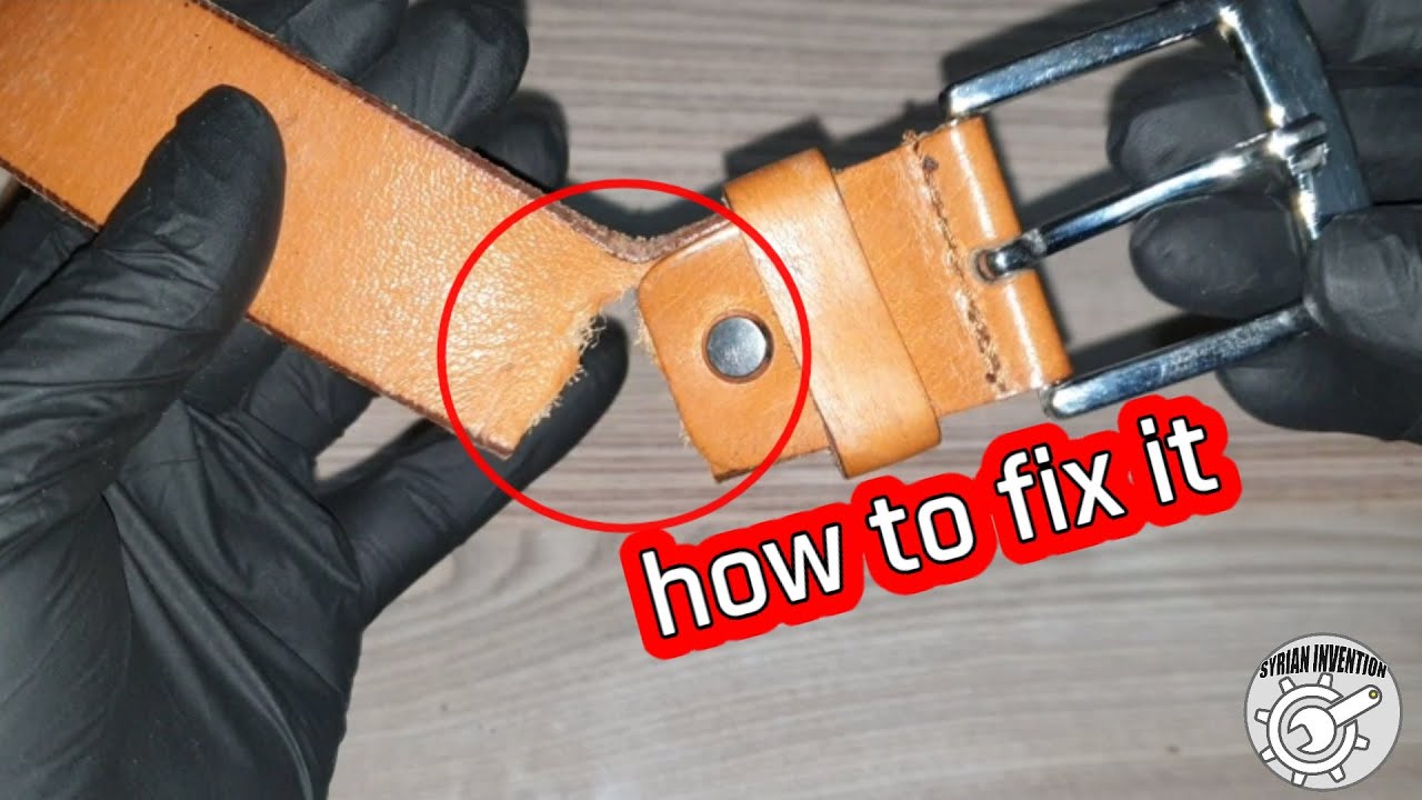 How to Fix a Broken Leather Belt  | DIY Leather Belt Repair