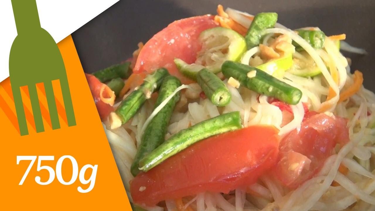 Recette de Salade de papaye verte - 750g