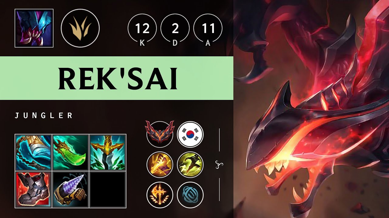 Rek'Sai Jungle vs Naafiri - KR Grandmaster Patch 25.17