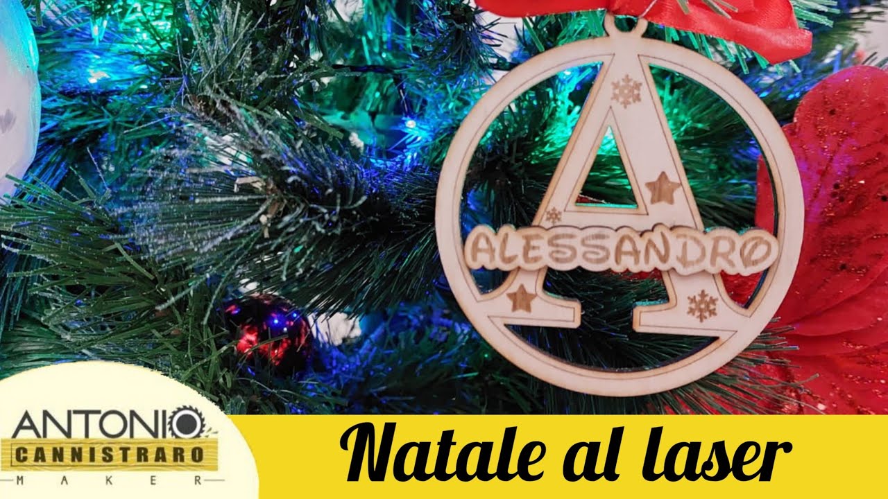 Natale al laser. Come creare palline di natale con lightburn e laser