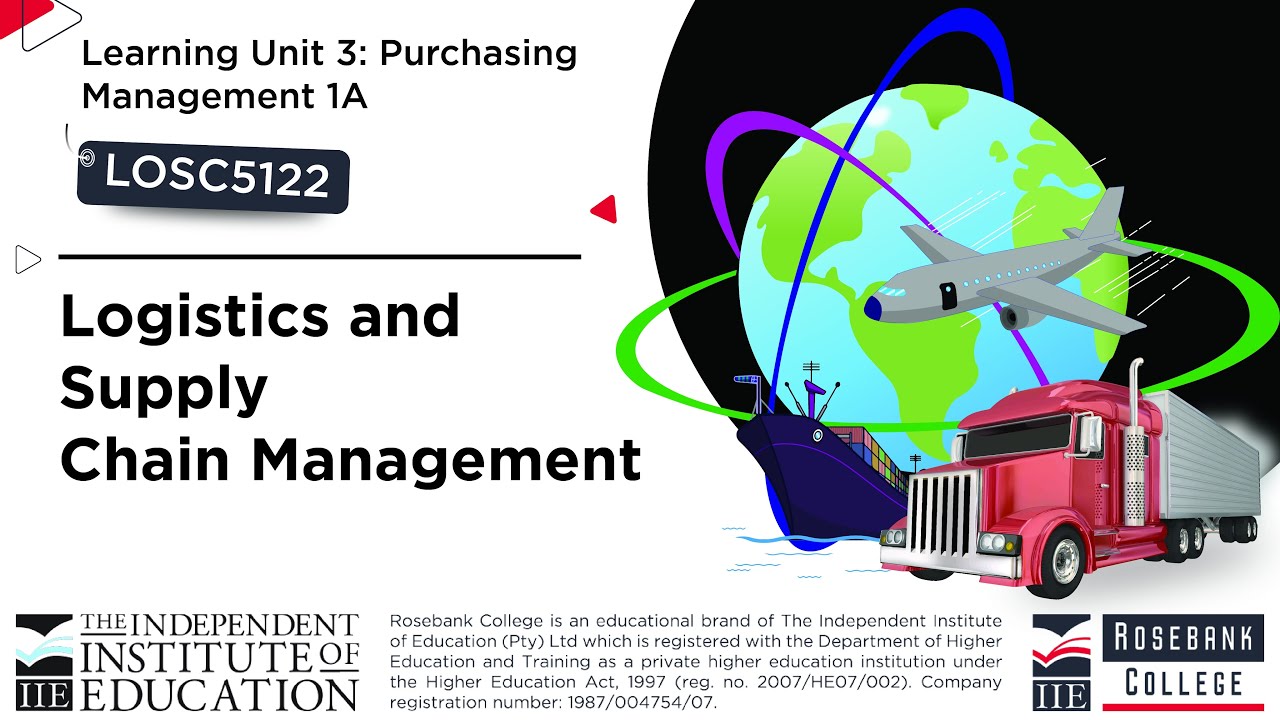 Unit 3 Logistics and Supply Chain Management 1A Purchasing Management mp4