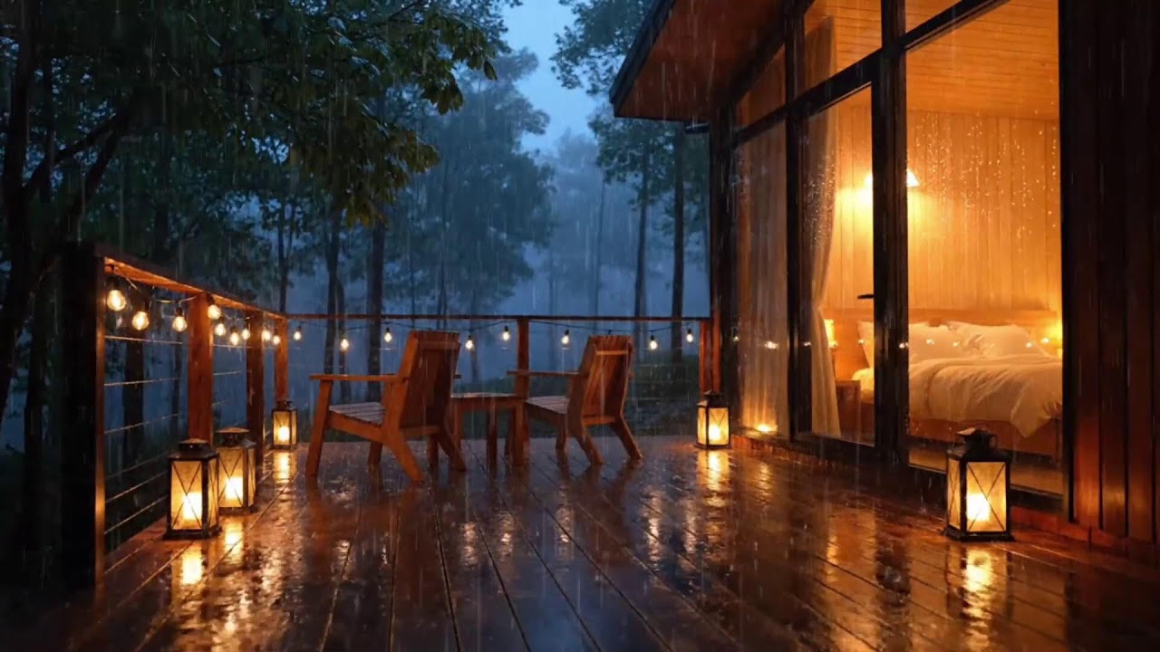 Rain Sounds For Sleeping - 99% Instantly Fall Asleep With Rain And Thunder Sound At Night, ASMR #11.