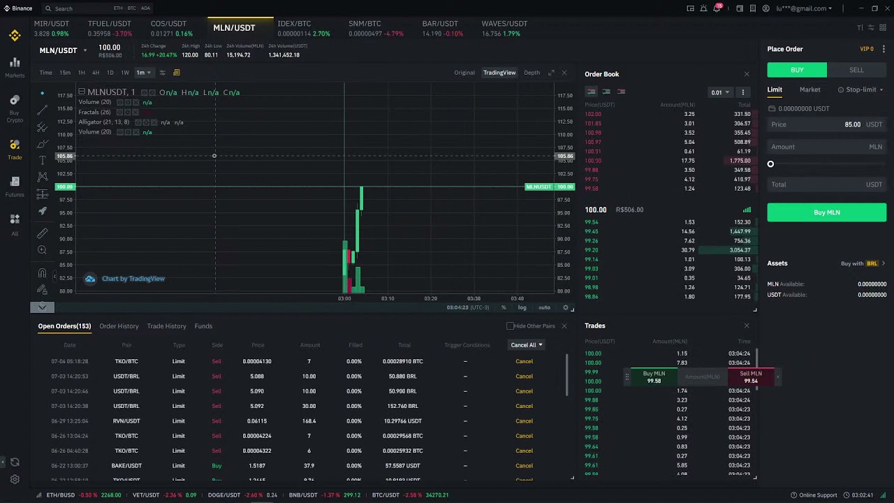 Amazing MLN pump on Binance ! Crazy Pumps!