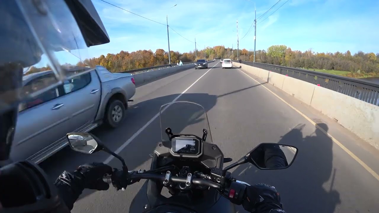 Первый выезд HONDA TRANSALP XL750 2023. Обкатка.