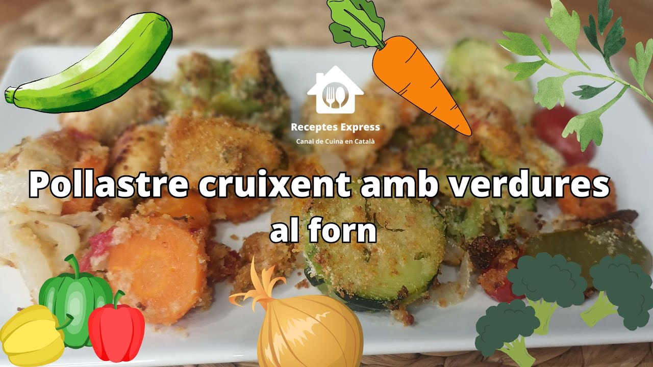 🐓🥒🧅Pollastre cruixent amb verdures al forn. ☘️Plat f&agrave;cil i saludable.