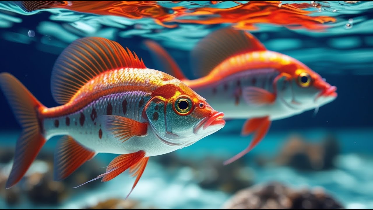 Peaceful Ocean Waves & Colorful Underwater Life | Relaxing Music for Study, Sleep & Inner Calm