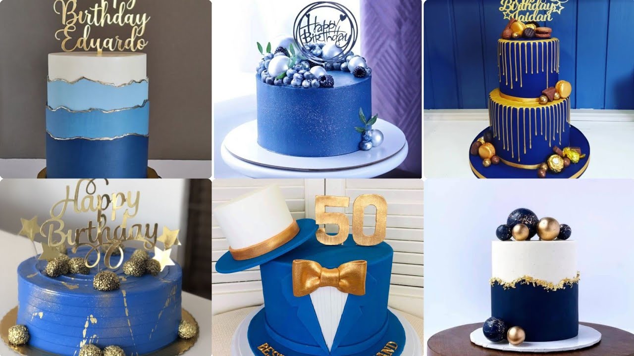 55+ Blue Men Birthday cake Ideas/gorgeous design cake/ Men Celebration birthday Cake