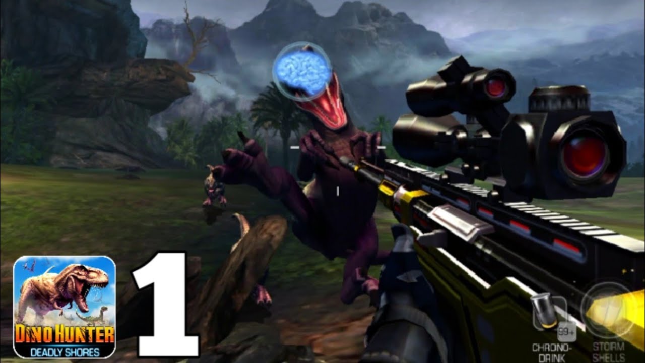 DINO HUNTER: DEADLY SHORE - Gameplay Walkthrough Part 1 [RIFLE SERIES]