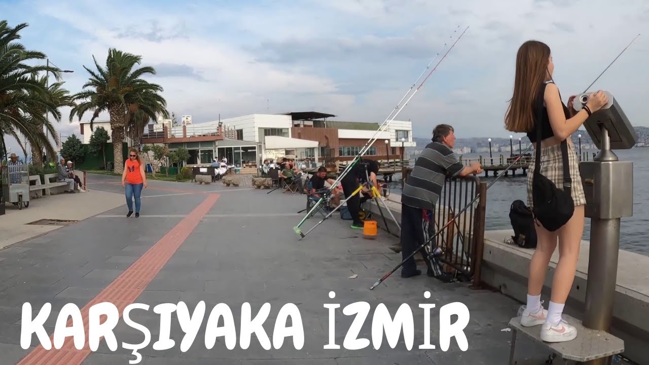 4K 🇹🇷 Walking Streets Izmir - Bostanlı. Karşıyaka