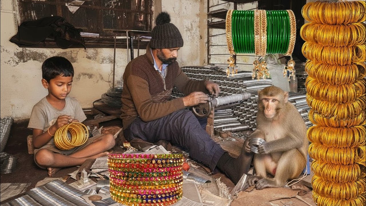 AMAZING Art of Making Beautiful Bangles in Factory 