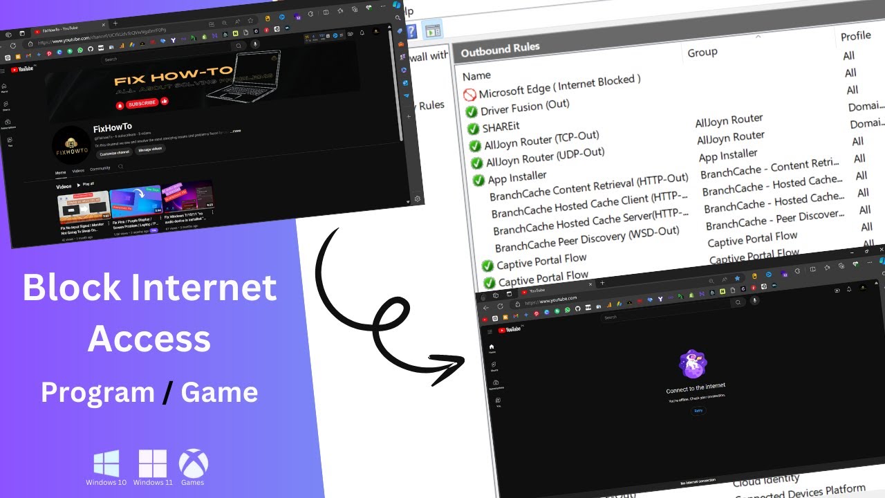 Block Internet Access of Program/Game using Firewall | Proof | Window 7/8/10/11 | Method 2024-2025