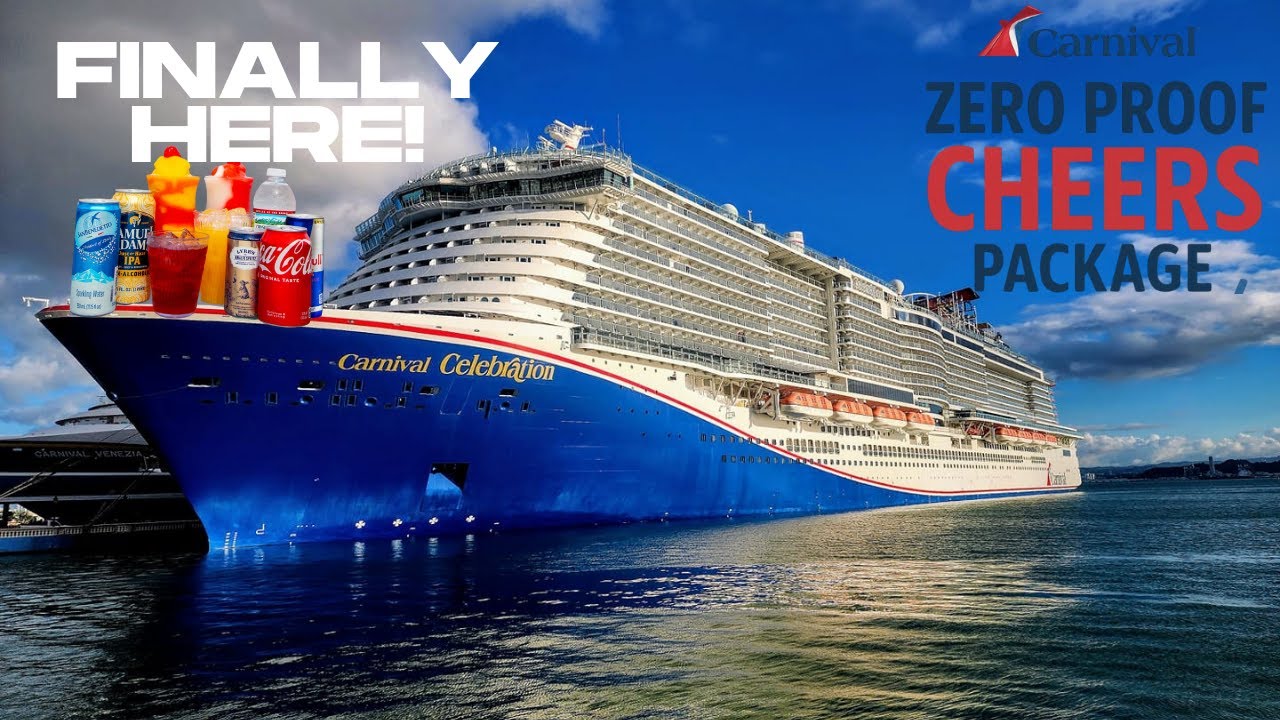 Carnival Cruise Lines ZERO Drink Package. ALL the details! #carnivalcruiseline #drinkpackage