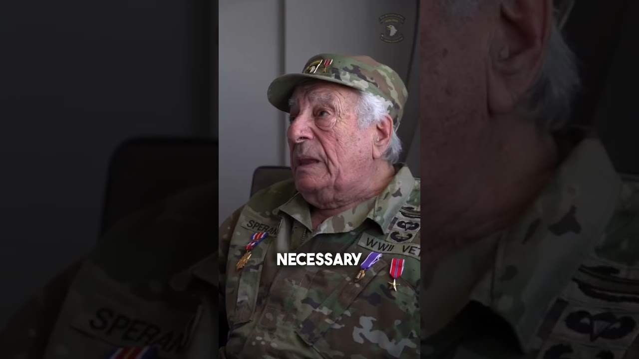 Powerful words from a WWII veteran 
