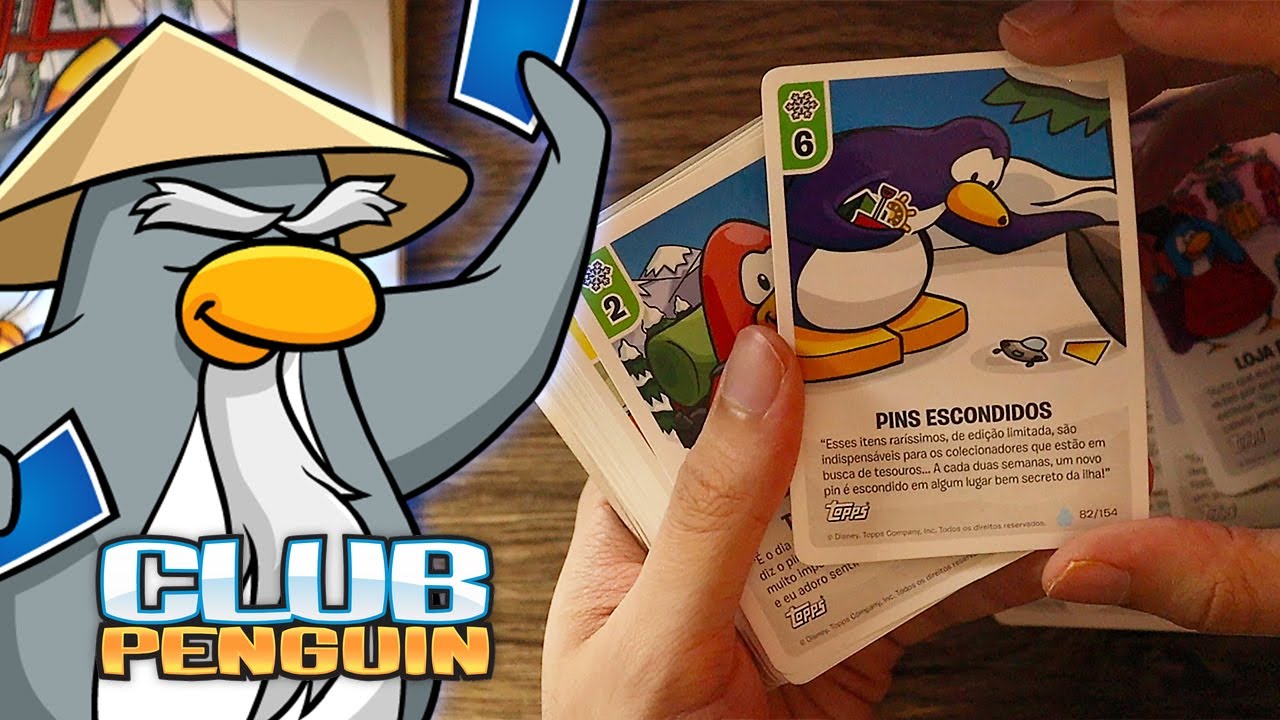 Mostrando minhas cartas do Club Penguin e relembrando momentos