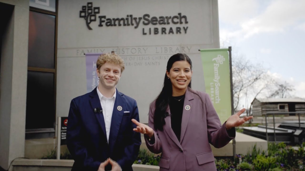 Visit to the FamilySearch Library