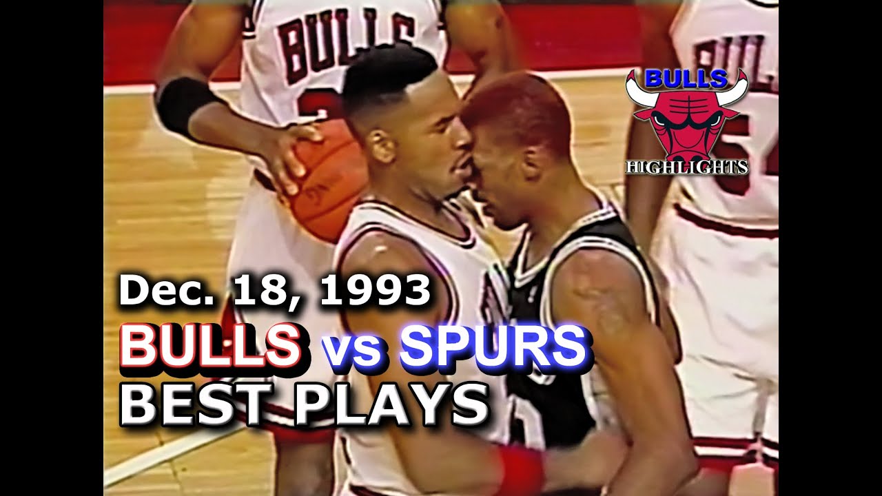 December 18 1993 Bulls vs Spurs highlights