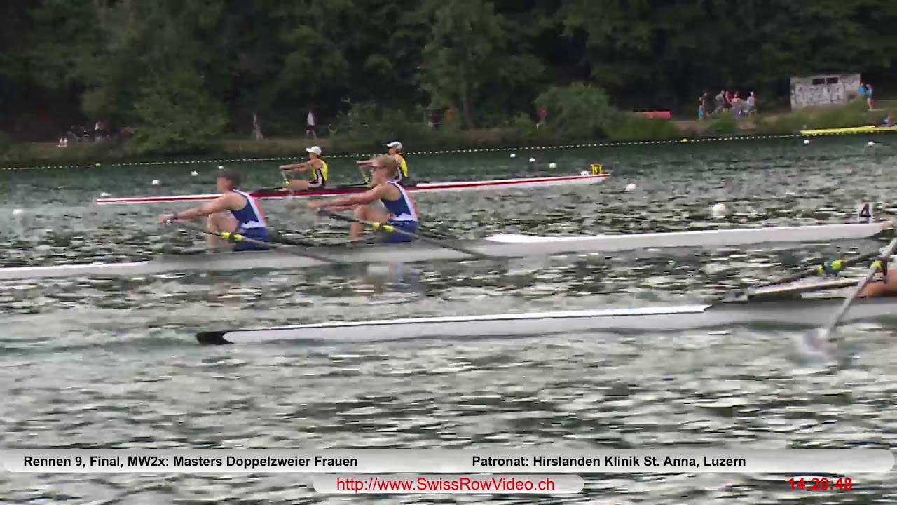 45, MW2x, Final, SM Rotsee 6  Juli 2019 Masters Doppelzweier Frauen   Rennen 9