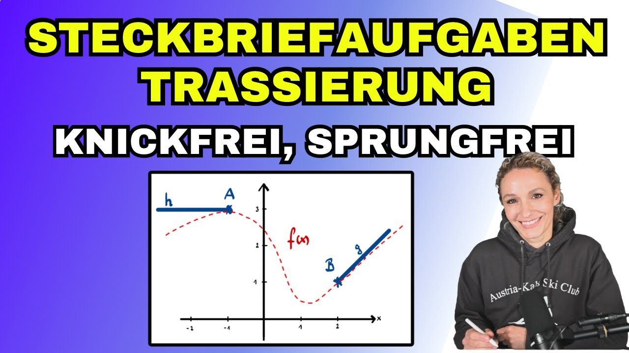 Steckbriefaufgaben / Trassierungsaufgaben knickfei sprungfrei