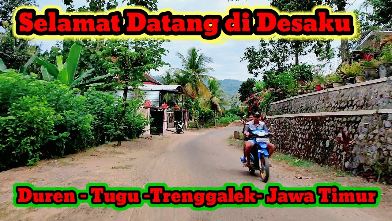 Selamat Datang Di Desa Duren Kec. Tugu Kab.Trenggalek || Vidio mbliyur efek jalan Gronjal2