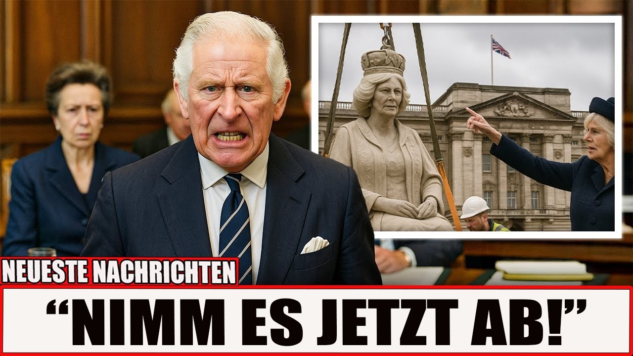 Skandal! König Karl ruft Krisensitzung ein – Camillas Statue sorgt für Empörung!