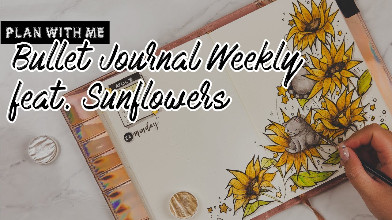 Plan With Me | A Sunflower Bullet Journal Weekly