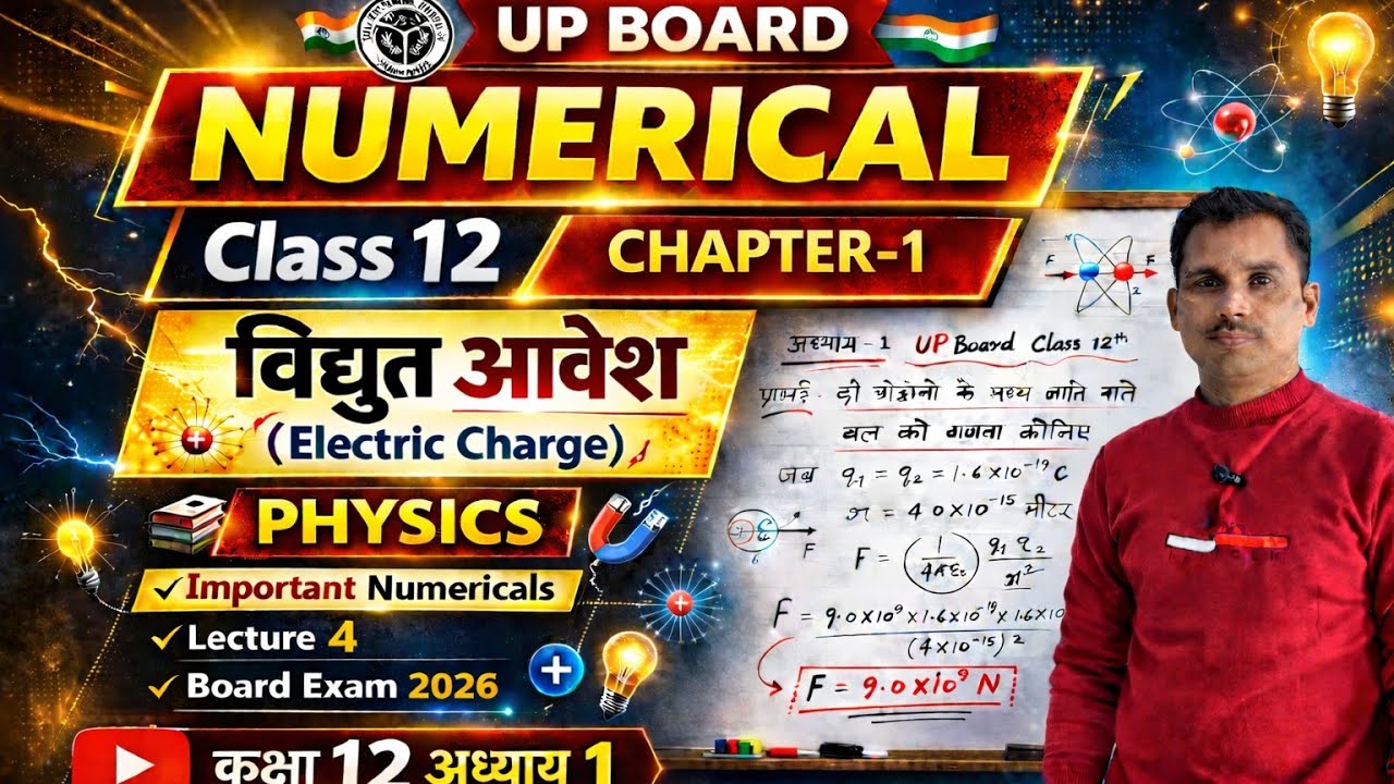 #भौतिक_विज्ञान_कक्षा_12_अध्याय_1_वैद्युत_आवेश_आंकिक_प्रश्न_Q_15,16,17